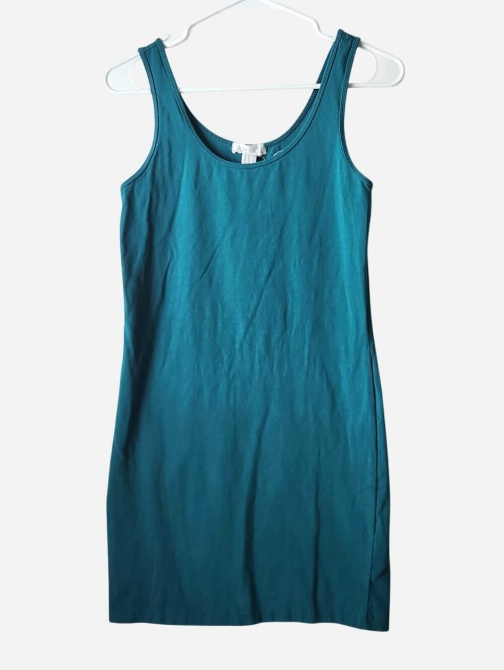 Cotton Teal Bodycon Dress
